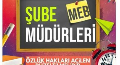 MEB Şube Müdürleri imza topluyor