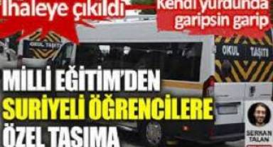 Milli Eğitim’den Suriyeli öğrencilere özel taşıma: İhaleye çıkıldı