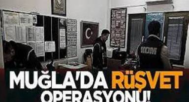Muğla'da rüşvet operasyonu: 5'i memur 9 gözaltı