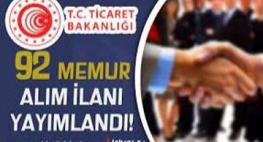 Ticaret Bakanlığı 92 denetmen yardımcısı alacak