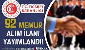 Ticaret Bakanlığı 92 denetmen yardımcısı alacak