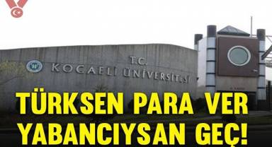 Türksen para ver, yabancıysan geç!