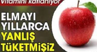 Vitamini resmen katlanıyor. Elmayı yıllarca yanlış tüketmişiz