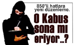 850’li hatlara yeni düzenleme. Kabus sona eriyor