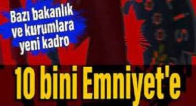 Bazı bakanlık ve kurumlara 10 bin 24 yeni kadro açıldı