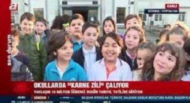 Okul öncesi, ilköğretim ve ortaöğretim okullarında karne tatili bu gün başlıyor.