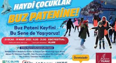 Silivrili öğrencilerin buz pateni heyecanı başlıyor
