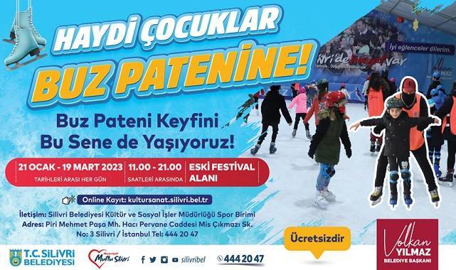 Silivrili öğrencilerin buz pateni heyecanı başlıyor