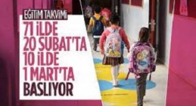 10 ilde eğitime 1 Mart'a kadar ara
