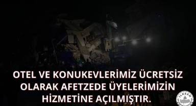 İLKSAN otel ve konukevleri ücretsiz olarak afetzede eğitim çalışanlarının hizmetine açılmıştır