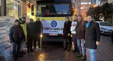 Kamu-Sen istanbul Şubeleri Deprem Yardım için Seferber Oldu
