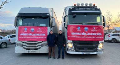 Silivri’den deprem bölgesine 26 tır yardım malzemesi