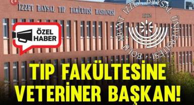 Tıp fakültesine veteriner başkan!