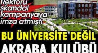 Bu üniversite değil akraba kulübü