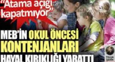 MEB’in okul öncesi kontenjanları hayal kırıklığı yarattı: Atama açığı kapatmıyor
