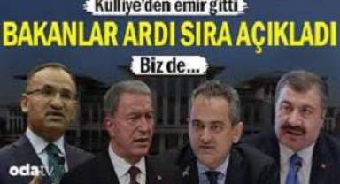 Seçim yatırımı personel alımları:Külliye'den talimat gitti Bakanlardan ardı sıra açıklama