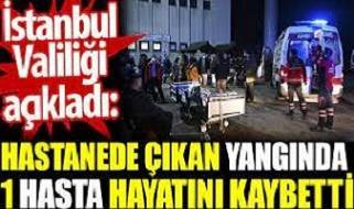 Sultan Abdülhamit(Gata) Hastanesinde yangın ve bir kişi öldü