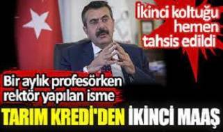 Tarım Kredi'den ikinci maaş! Yeni koltuğu hemen tahsis edildi