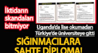 İktidarın skandalları bitmiyor Sığınmacılara sahte diploma