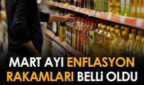 TÜİK Mart ayı enflasyon rakamlarını açıkladı!