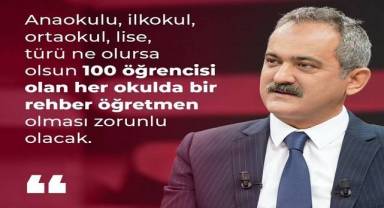 100 öğrencisi olan her okulda rehber öğretmen zorunlu olacak