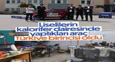 Bilim adamı olacak öğrenciler: Kalorifer dairesinde yapılan araç Türkiye birincisi oldu