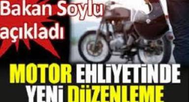 Motor ehliyetinde yeni düzenleme