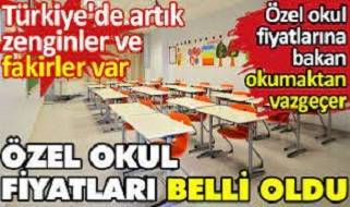 Özel okul fiyatları ateş pahası oldu