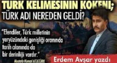 Türk kelimesinin kökeni; Türk adı nereden geldi?