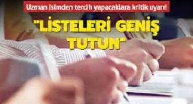 YKS tercihlerinde uzmanından 'iş olanaklarına göre tercih yapmayın' uyarısı: Üniversite tercih işlemleri başlıyor