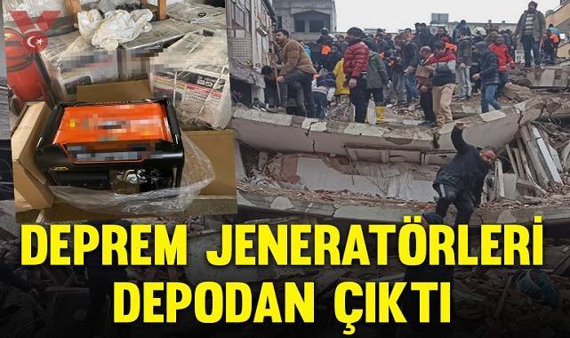 Deprem bölgesi için Kızılay’dan aldıkları jeneratörleri depolarında tutmuşlar