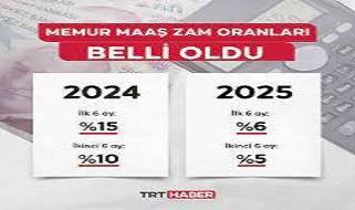 Memur zammı belli oldu