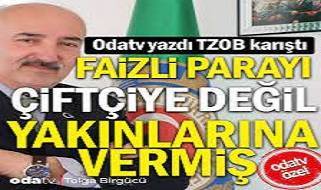TZOB karıştı... Faizli parayı çiftçiye değil, yakınlarına vermiş