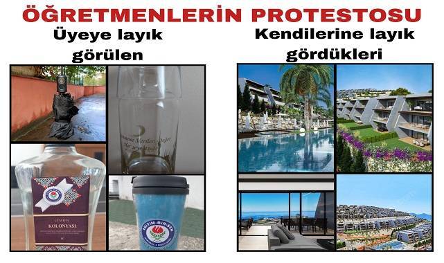 Bütün İş Kollarında Yetkili Memur-Sen'e Öğretmenlerin Protestosu