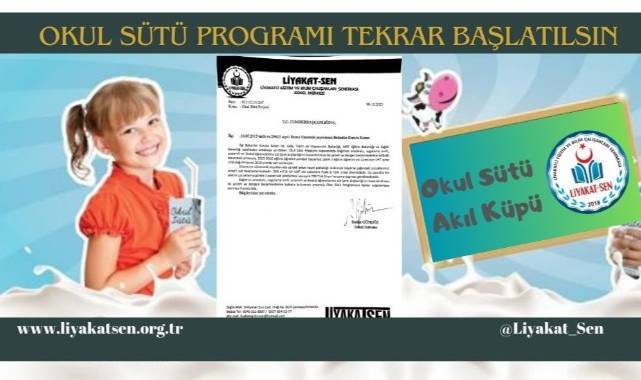 Sendikadan Çağrı: Okul Sütü Programı Tekrar Başlatılsın