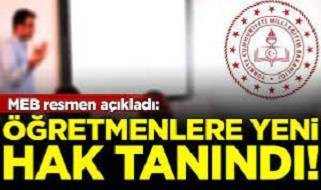Öğretmenlere yeni bir tayin isteme hak geldi.