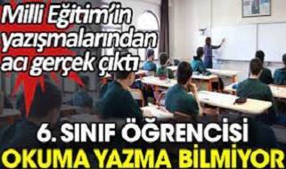 6. Sınıf çocuğunun okuma yazma bilmediği ortaya çıktı