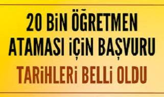 Öğretmen atamalarında başvuru tarihi belli oldu