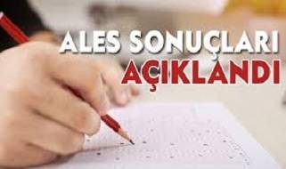 ALES sonuçları açıklandı