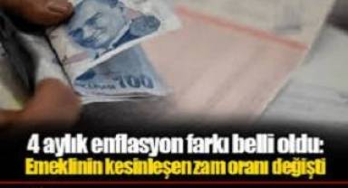 Milyonlarca emeklinin 4 aylık zam oranı belli oldu. Enflasyon açıklandı