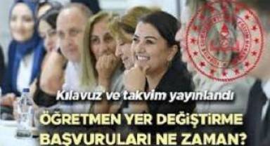 Öğretmenlerin İl İçi İsteğe Bağlı Yer Değiştirme Duyurusu Yayımlandı