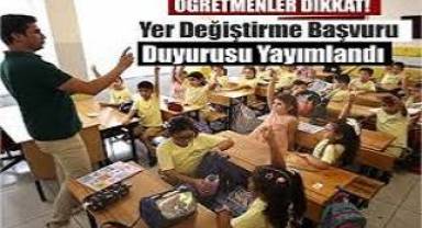 Öğretmenlerin iller arası yer değiştirme başvuruları başlıyor
