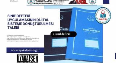Sınıf Defteri Uygulamasının Dijital Sİsteme Dönüştürülmesi Talebi