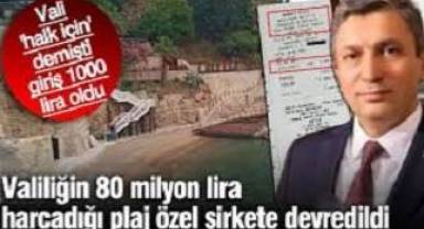 80 milyonluk kamu yatırımı özel şirkete devredildi