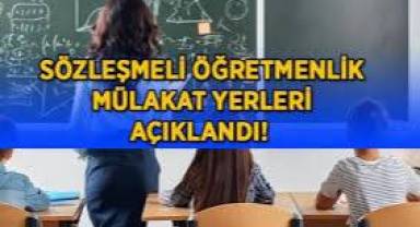 Sözleşmeli öğretmen mülakatının sınav giriş belgeleri yayımlandı