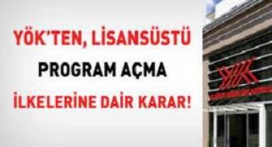 YÖK’ten lisansüstü programlara özel kontenjan kararı