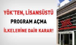 YÖK’ten lisansüstü programlara özel kontenjan kararı