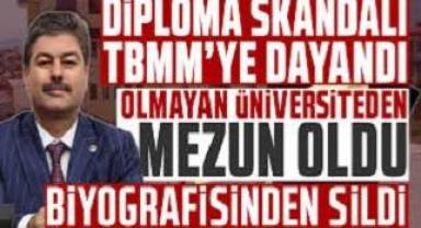 Diploma skandalı TBMM'ye dayandı: Olmayan üniversiteden mezun