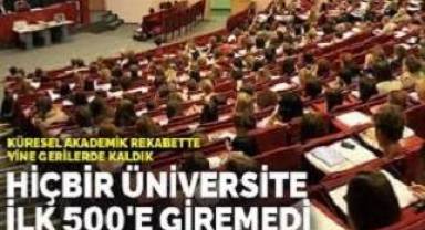 Küresel akademik rekabette yine gerilerde kaldık: Hiçbir üniversite ilk 500'e giremedi
