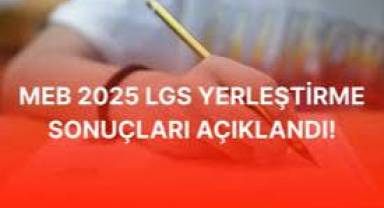LGS yerleştirme sonuçları açıklandı!